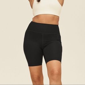 Girlfriend Collective Biker Short, Black, Size M